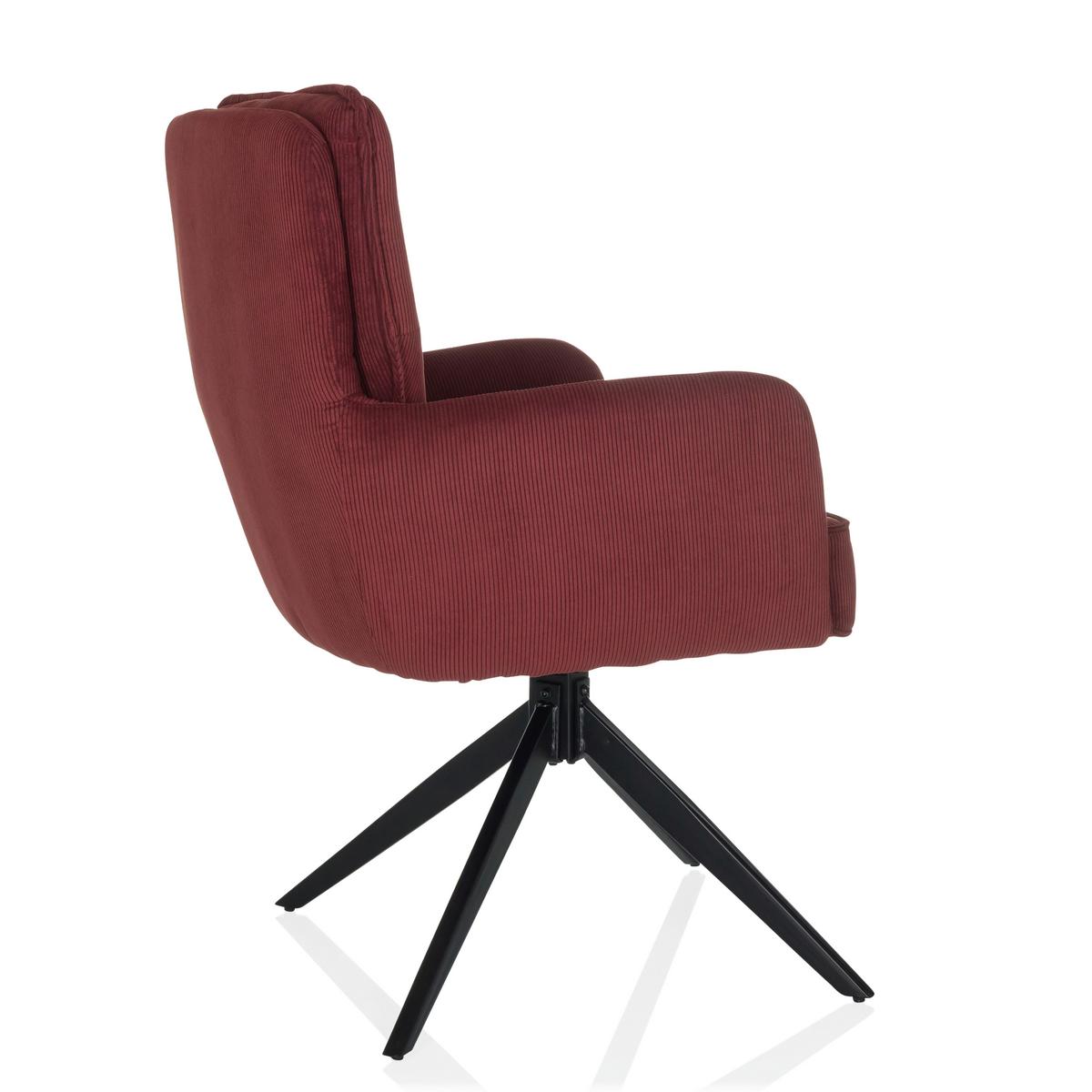 Naslanjač Tarugo, Rdeča - rdeča/črna, Moderno, kovina/tekstil (58/94/60cm) - MID.YOU