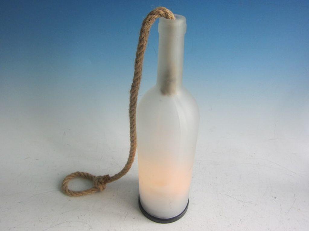 Lampă LED decorativă Achwin - maro/alb, Konventionell, sticlă/metal (7.5cm)