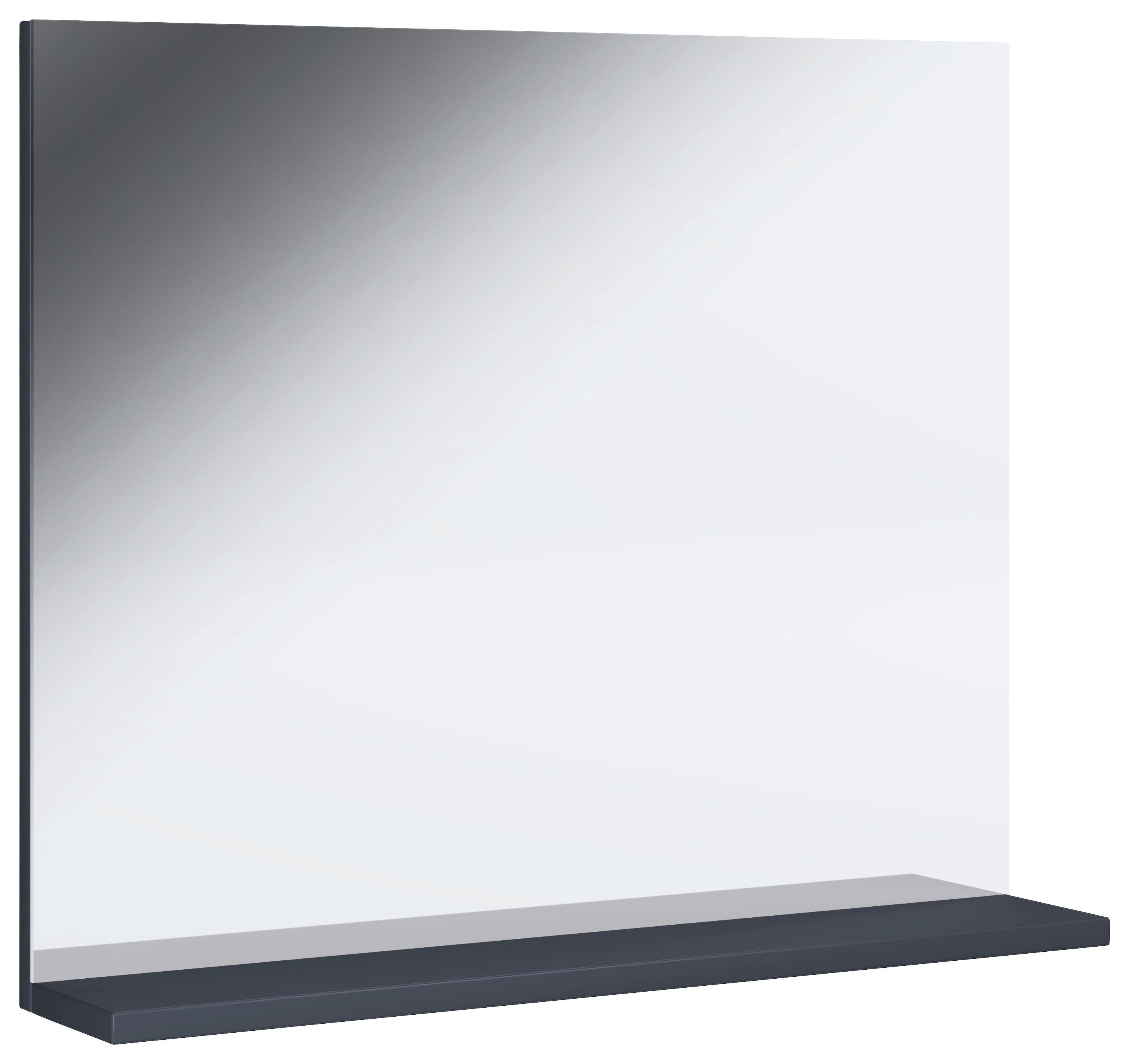Stensko Ogledalo Landos, Antracit - bela/antracit, Moderno, leseni material (50/60/2cm) - MID.YOU