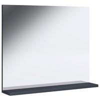Stensko Ogledalo Landos, Antracit - bela/antracit, Moderno, leseni material (50/60/2cm) - MID.YOU
