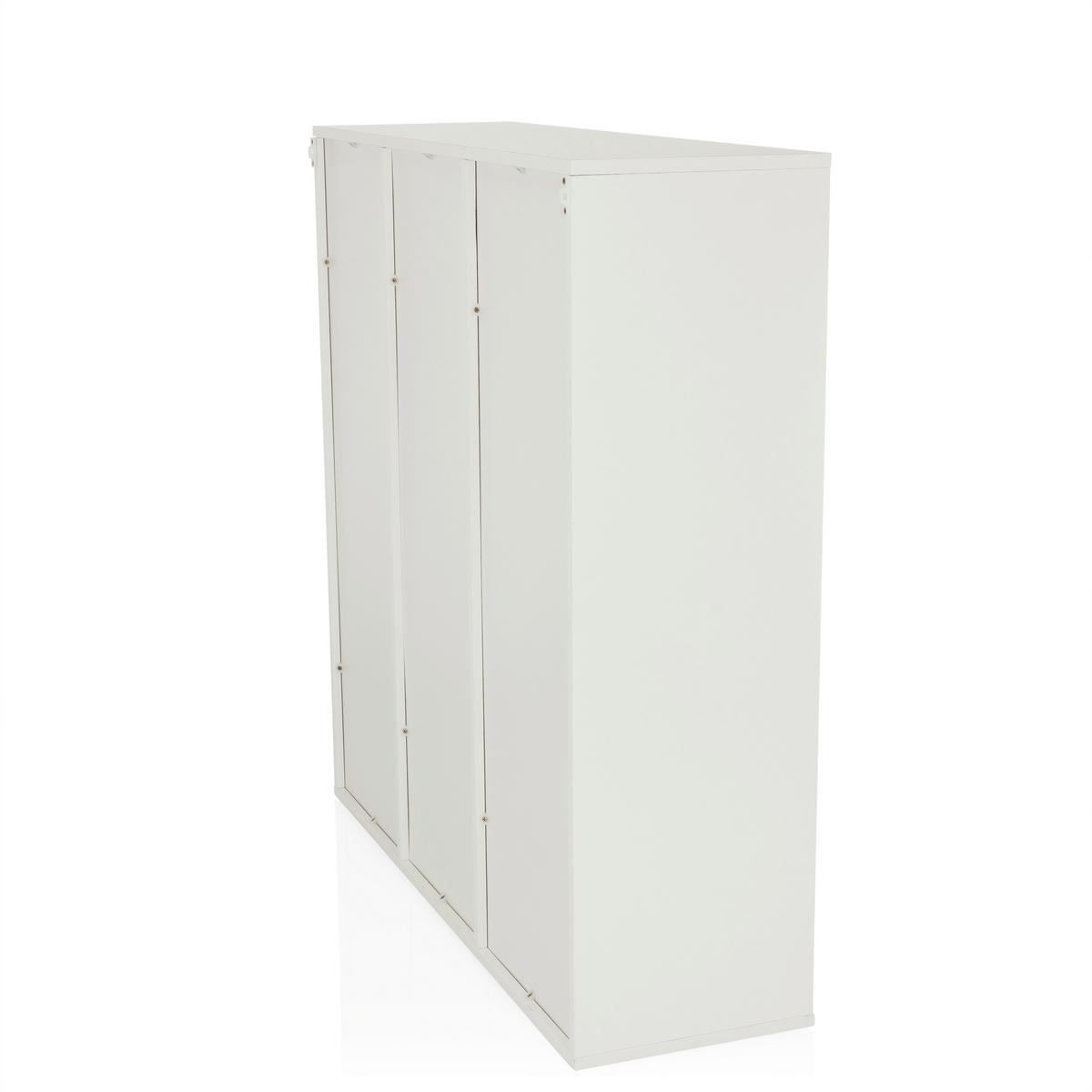 Regal Bjorke, Bela - bela, Moderno, leseni material (97,5/100/30cm) - MID.YOU