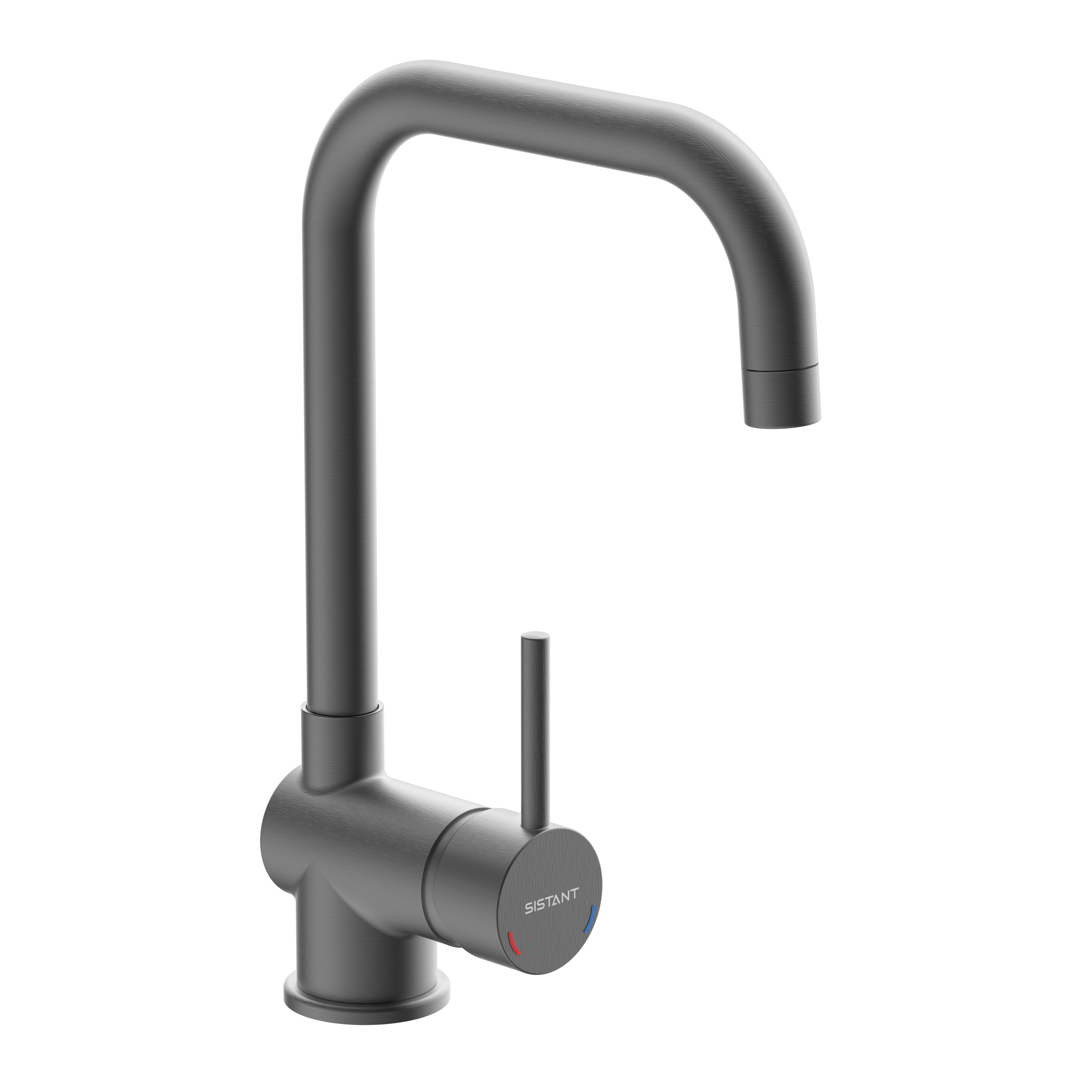 Küchenarmatur Sistant Stockholm Graphitfarben - Graphitfarben, Basics, Metall (33cm) - Sistant