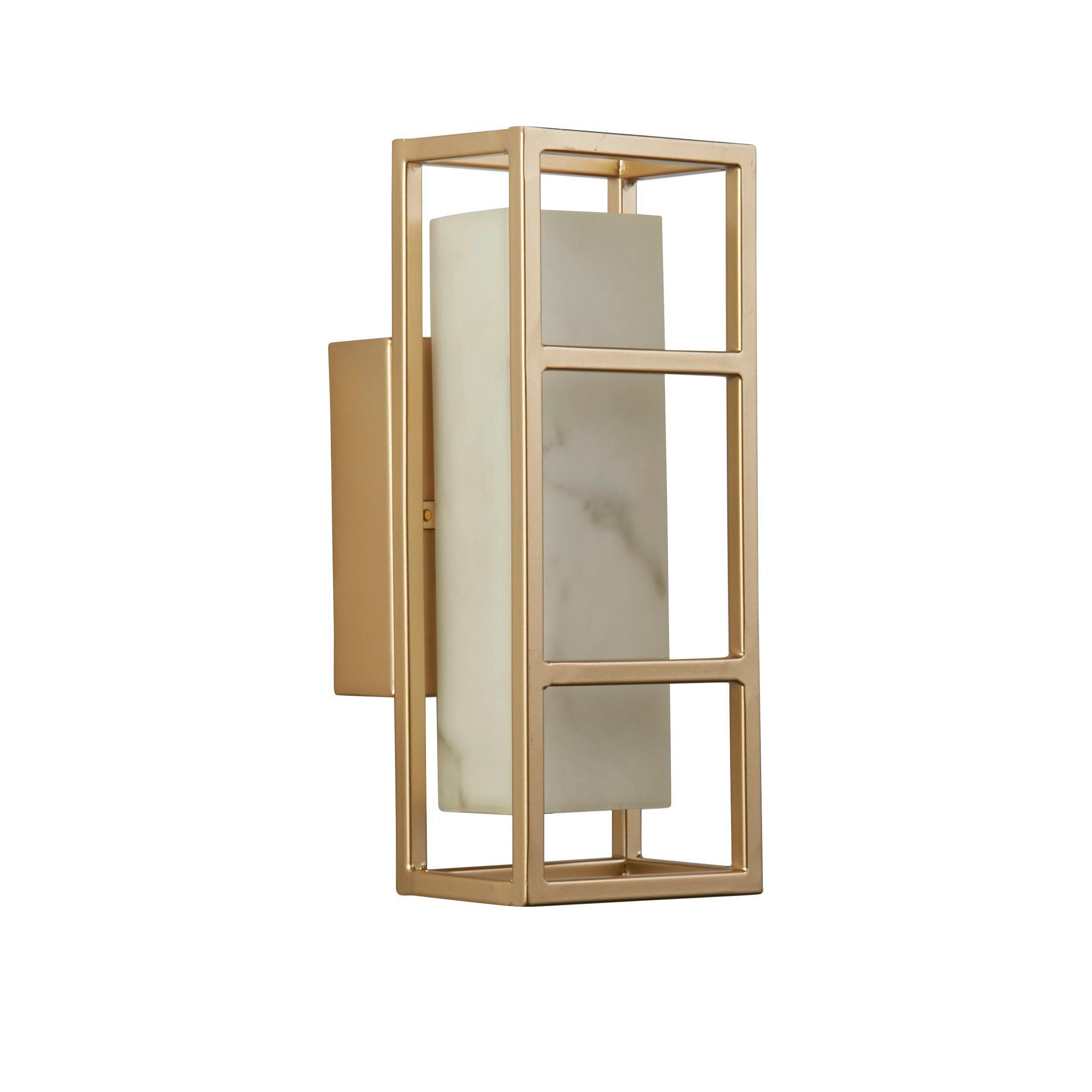 LED Falilámpa 45910go Mirage - aranyszínű, Design, műanyag/fém (10/25cm) - Searchlight