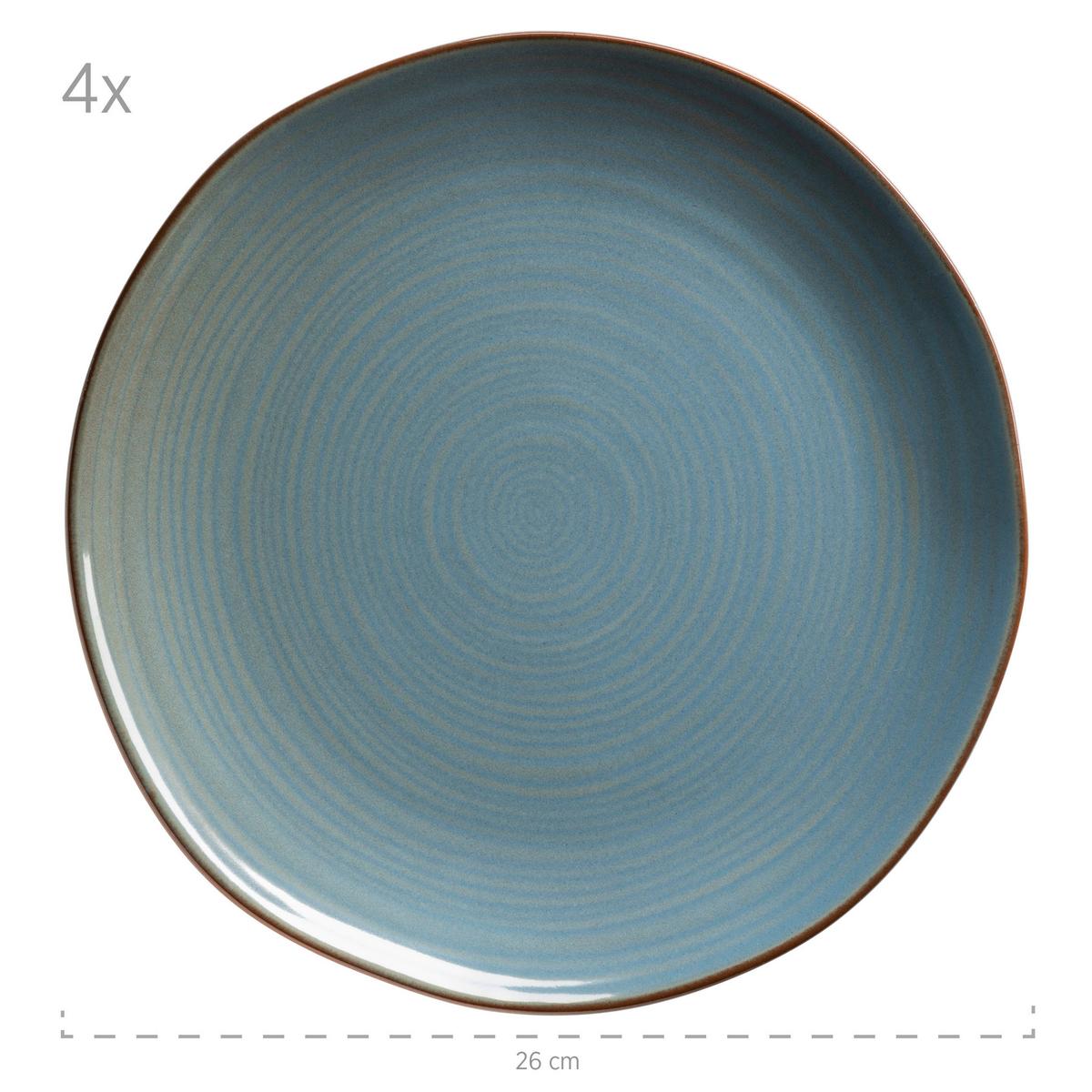 SET DE VAISSELLE KOMBISERVICE, 934083 - Blaugrau, Basics, Keramik - Mäser