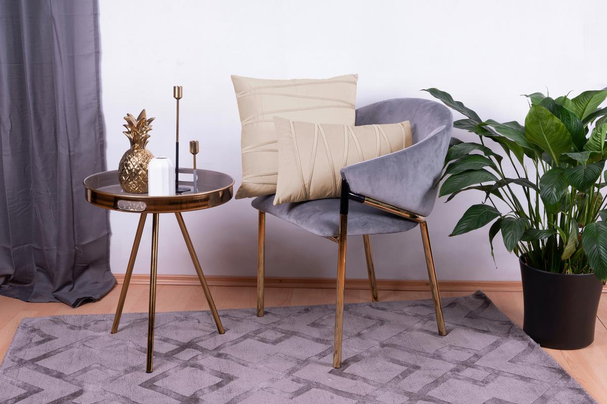 ZIERKISSENSET PAULINA 125 2ER-SET - Champagner, Konventionell (30x45/50x45cm)