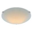 Deckenleuchte Maggie - Weiß, KONVENTIONELL, Glas/Metall (25/6,5cm) - BASED