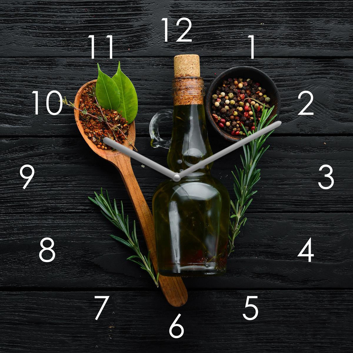 ZEGAR ŚCIENNY GU-KUK1130 - różnokolorowy, Lifestyle, szkło (20/20/3,1cm) - Euroart