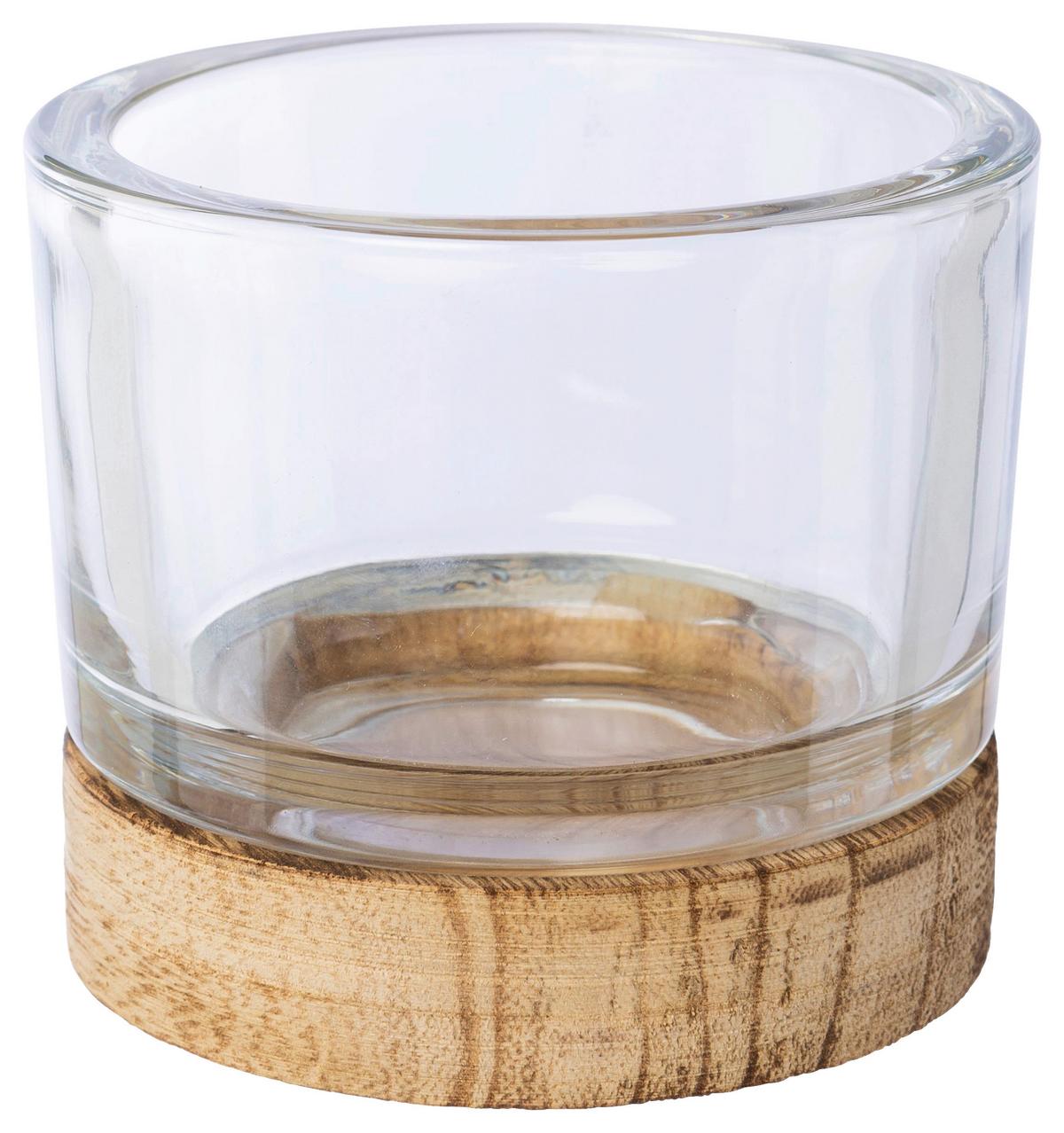 Mécsestartó Maja I - barna/szürke, Basics, Üveg (8,5/13cm) - Modern Living