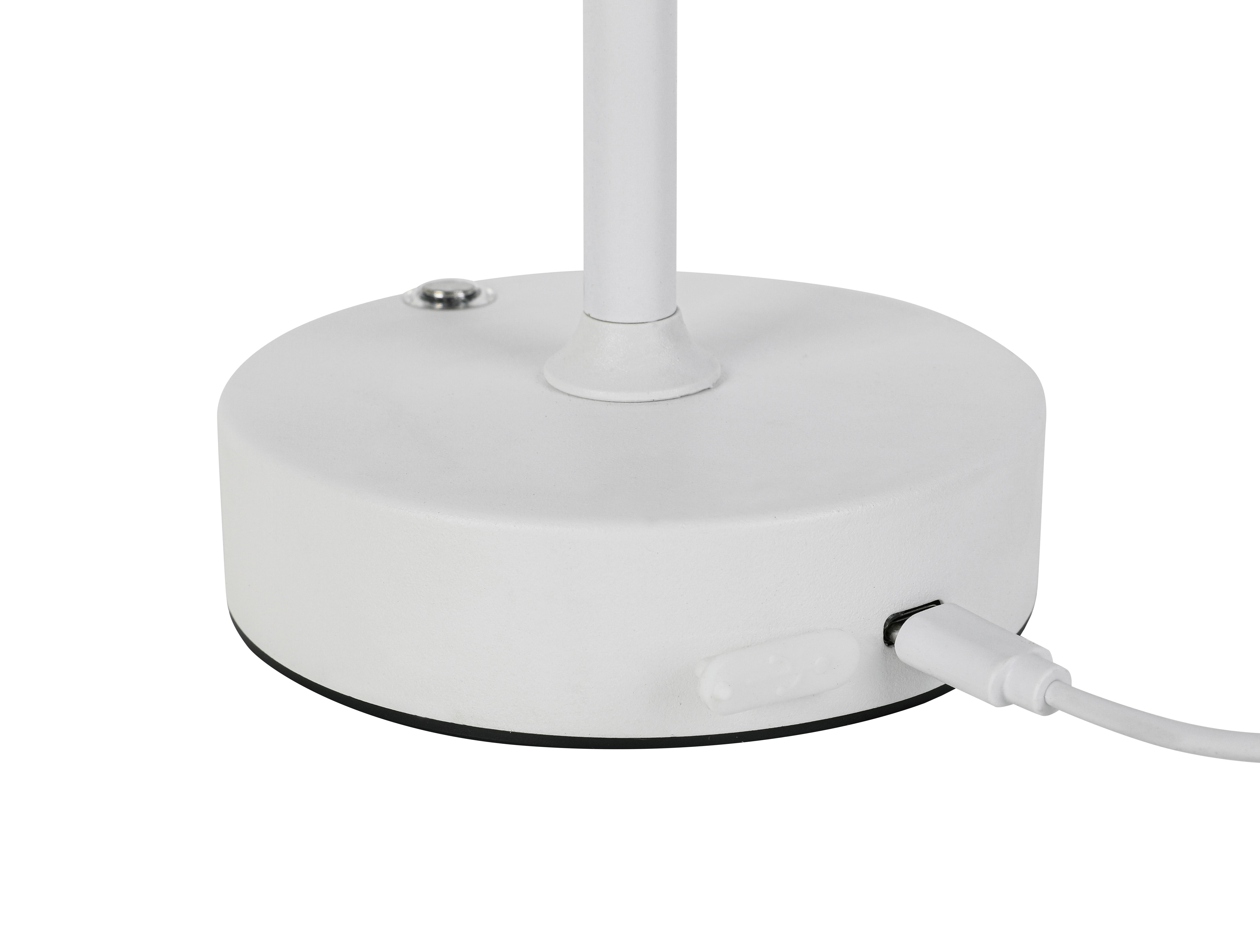 PORTABEL LAMPA JUMI - vit, Modern, plast (12/20cm) - Mömax