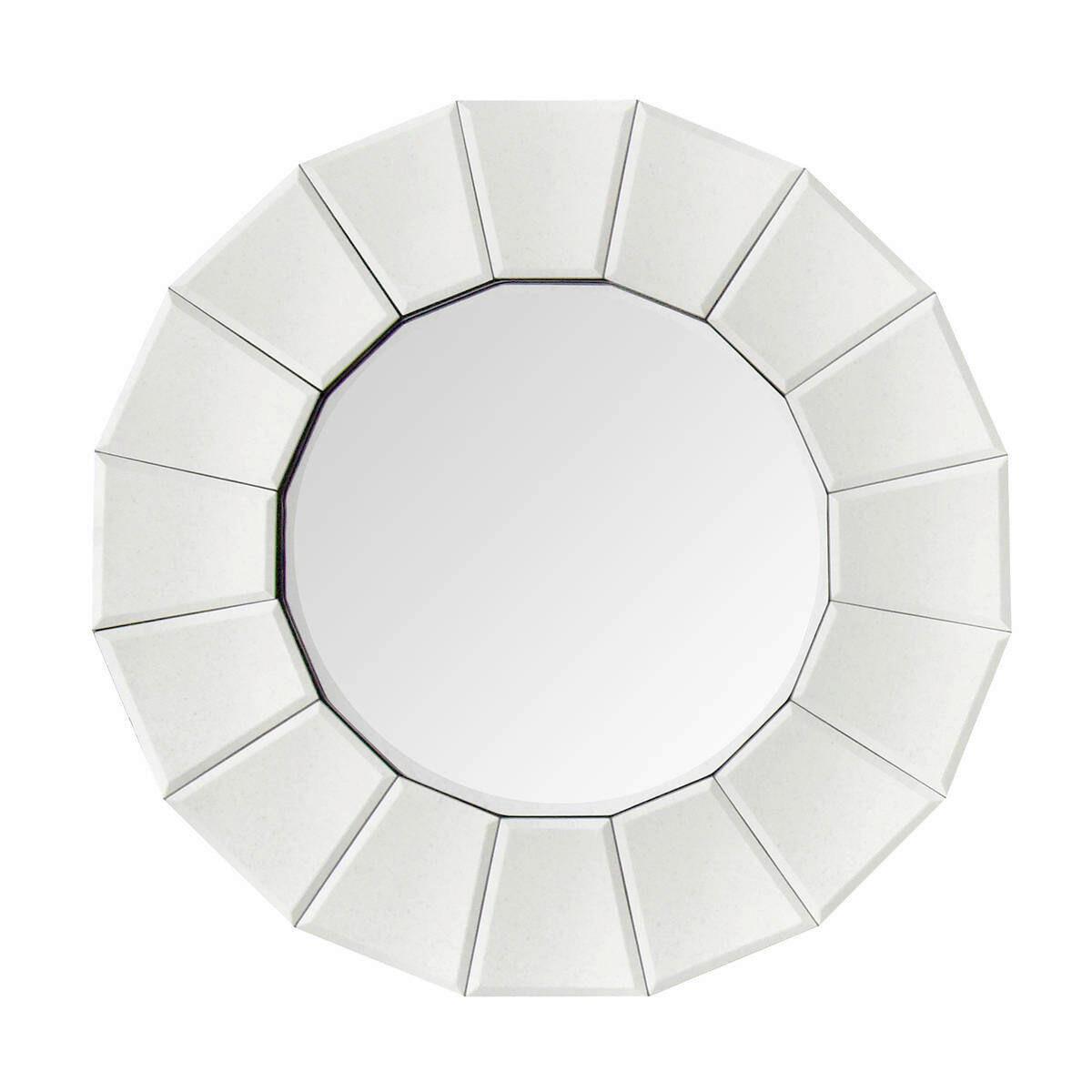 Wandspiegel Amun Silber Metall D ca. 60 cm - Silberfarben, Basics, Glas/Metall (60/60/3cm) - Kayoom
