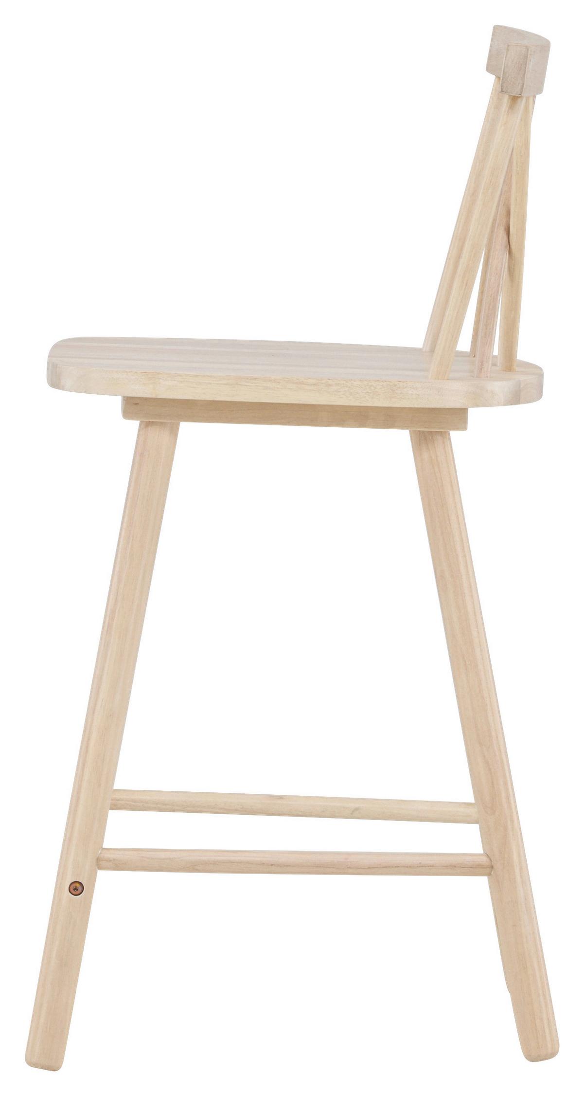 BARHOCKER-SET MOLLÖSTRÖM - Weiß, Design, Holz (43/90/44cm) - Livetastic