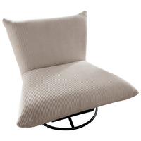 Relaxsessel Cremona Beige - Beige/Schwarz, Design, Textil/Metall (100/78/96cm) - Livetastic