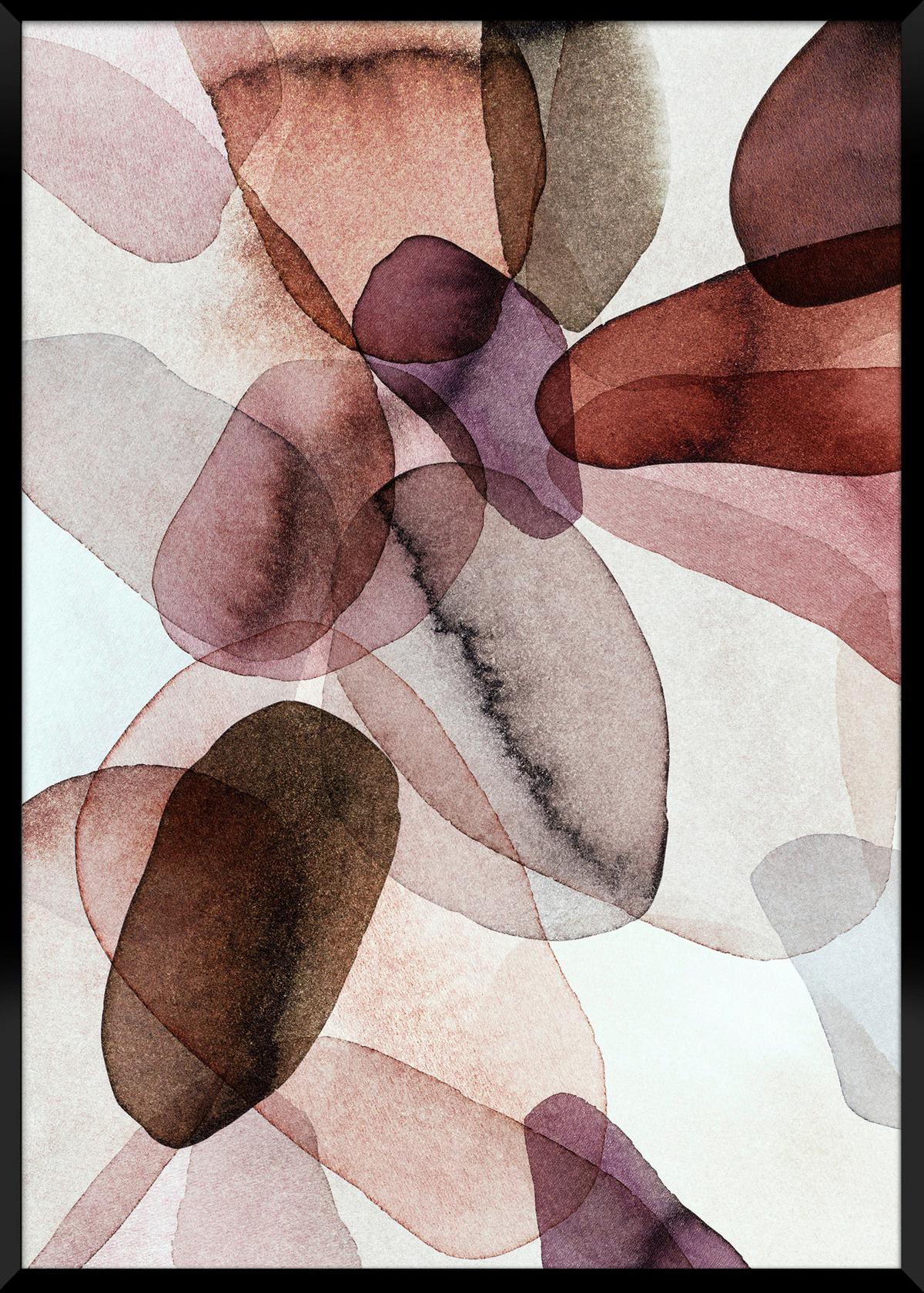 Bild Image in Braun/Grau ca. 30x40cm - Braun/Grau, Holzwerkstoff/Papier (30/40cm) - Modern Living