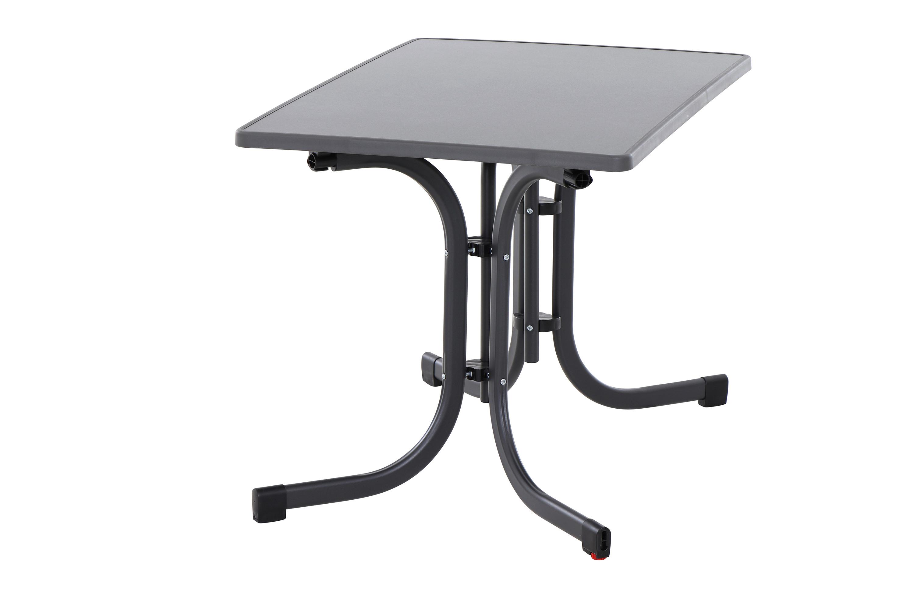 Siena Garden Gartenklapptisch ca.110x70x71cm Anthrazit - Anthrazit, KONVENTIONELL, Holzwerkstoff/Metall (110/70/71cm) - Siena Garden