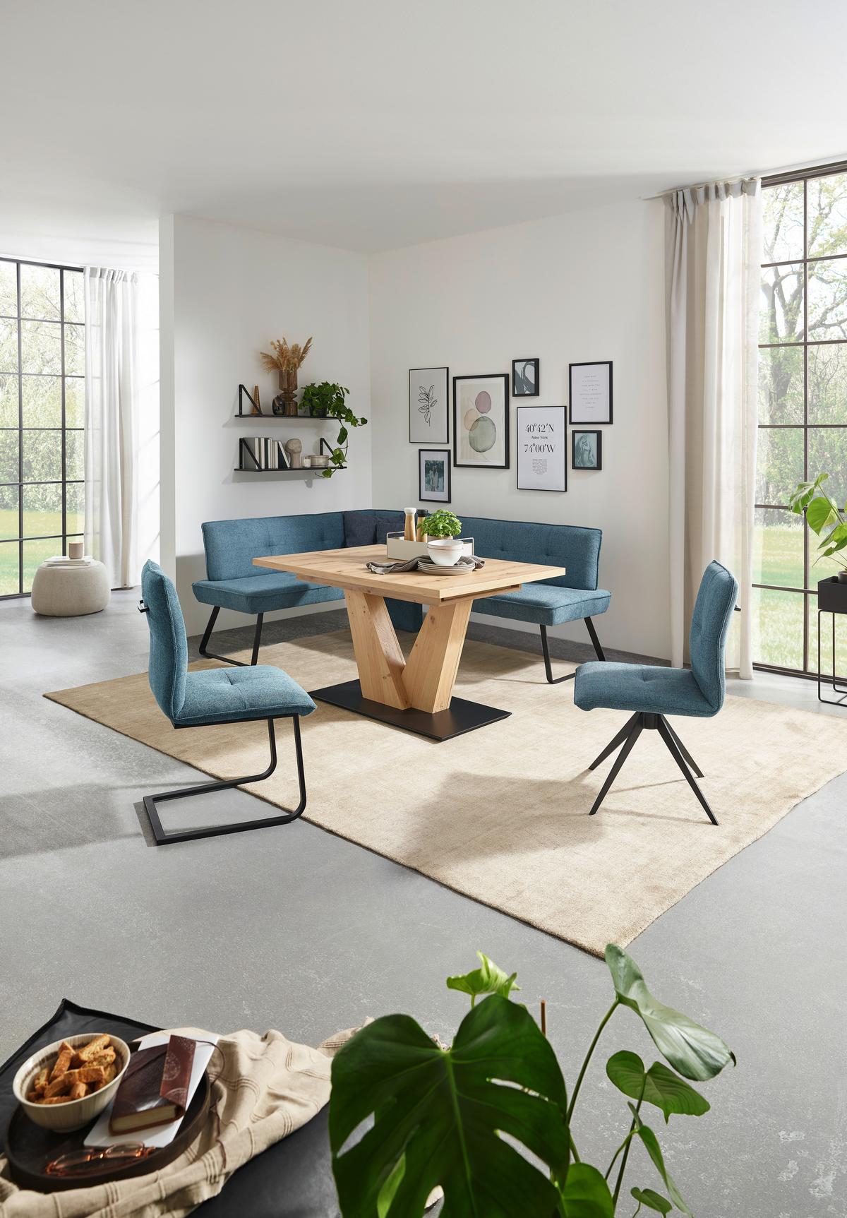 KRZESŁO PLAY - niebieski/czarny, Design, metal/tkanina (46/91/62cm) - Dieter Knoll