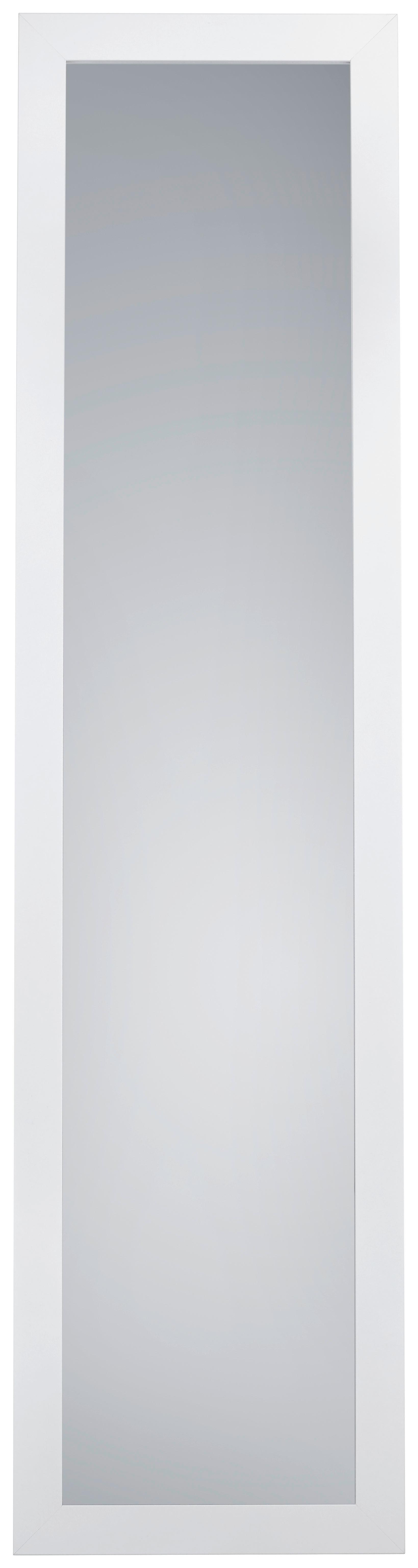 Álló Tükör Tina - fehér, Modern, faalapú anyag/Üveg (40/160cm)