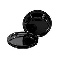 Krožnik Za Fondi Universal Black, 4-Delni - črna, keramika (27cm) - Creatable