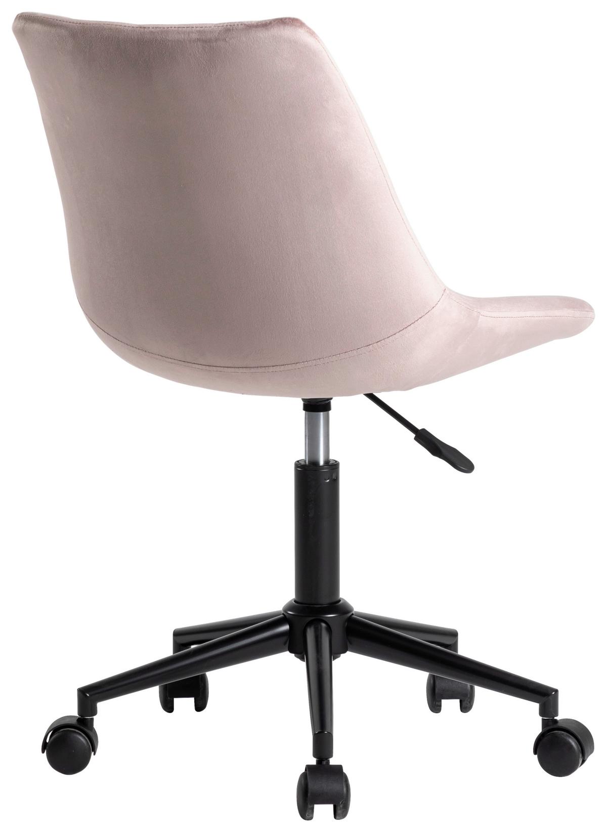 Scaun rotativ BLUSH - violet/negru, Modern, plastic/metal (50/81-93/57cm) - Modern Living