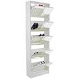 Omara Za Čevlje Sg 15-2 - bela, Moderno, leseni material (58/170/18cm) - Mömax modern living Omara Za Čevlje Sg 15-2 - bela, Moderno, leseni material (58/170/18cm) - Mömax modern living