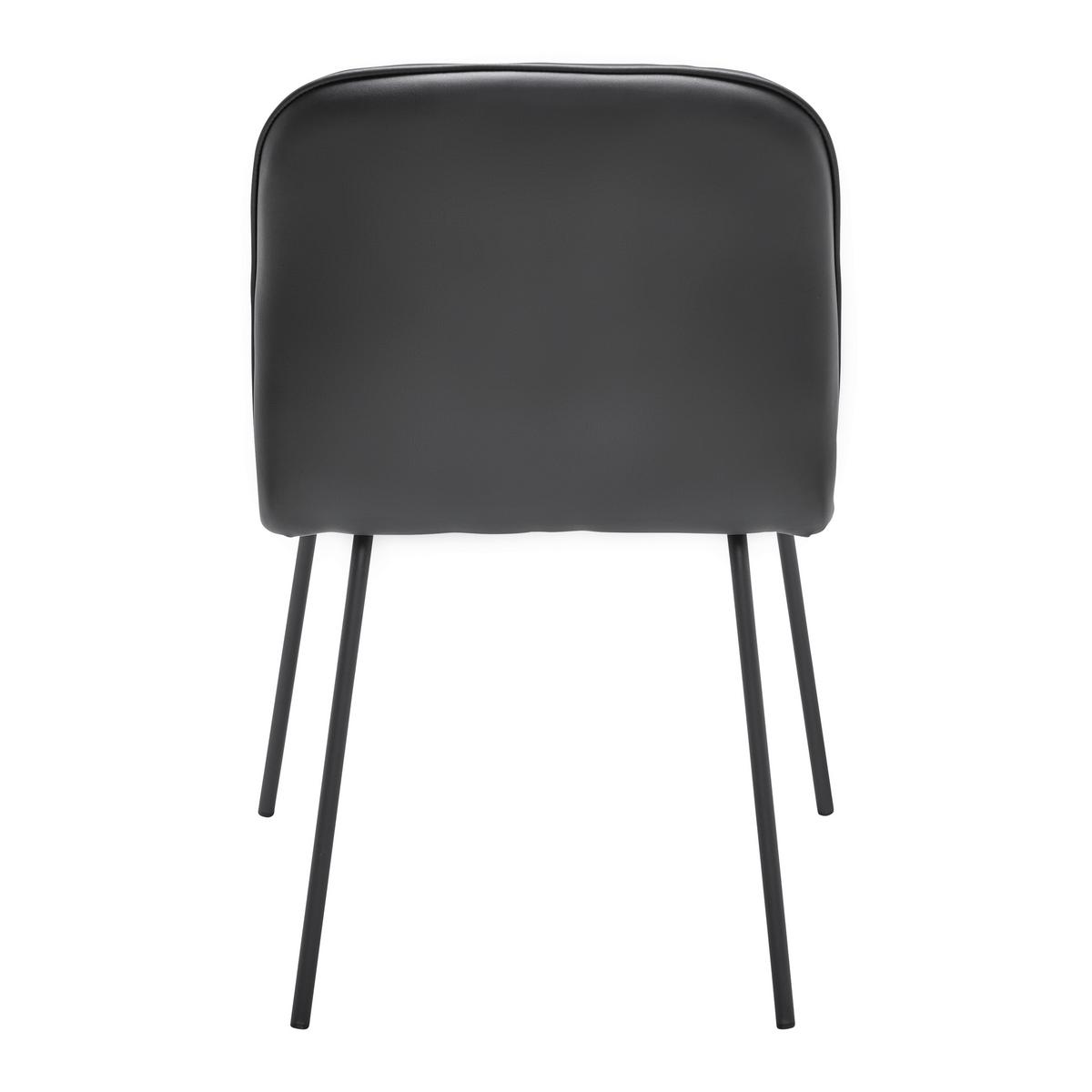 KRZESŁO ELLIS - czarny, Modern, metal/drewno (43/80/50cm) - Bessagi Home