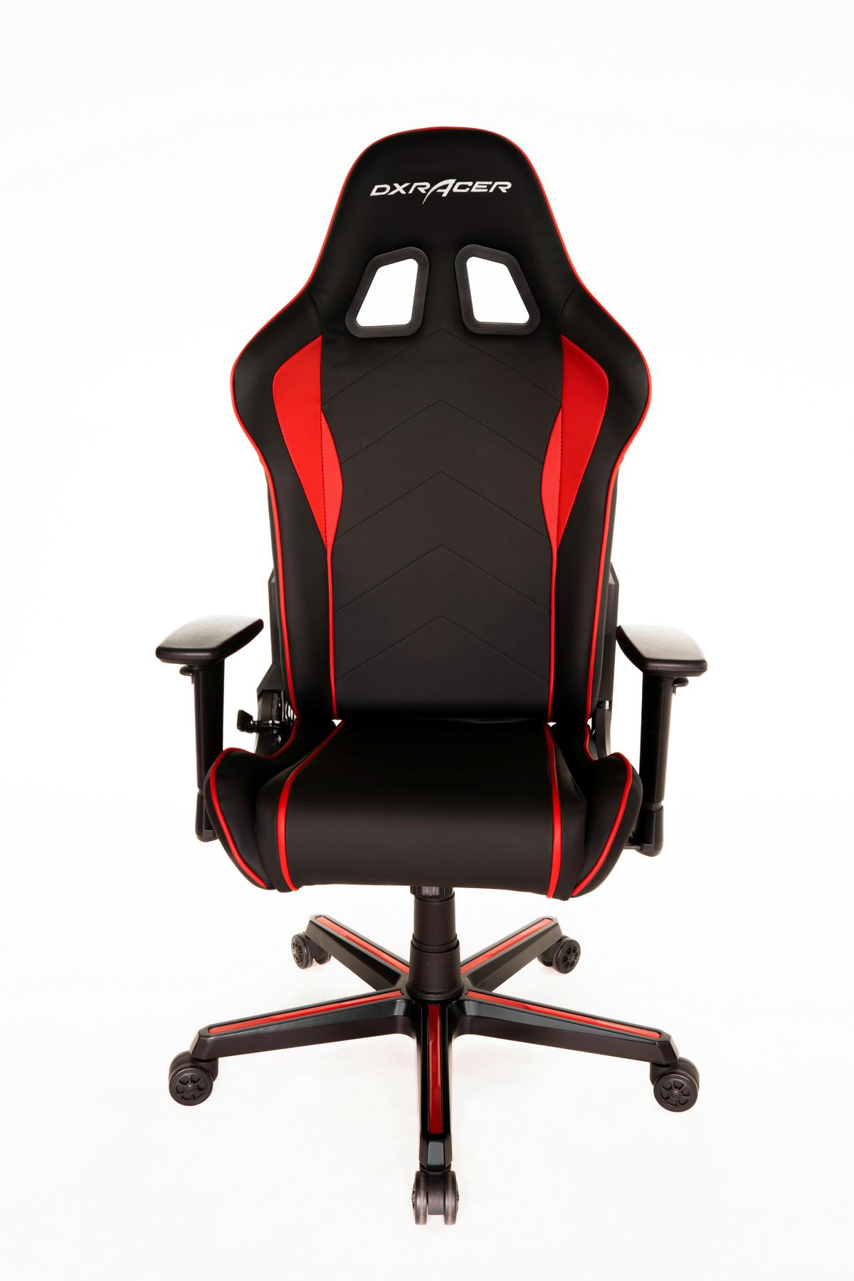 Gaming Stol Dx Racer P08, Črna, Rdeča - rdeča/črna, Moderno, kovina/tekstil (64/123/64cm) - Mömax