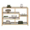 HYLLA BOSTON - naturfärgad, Modern, glas/naturmaterial (114/79/34cm) - Mömax
