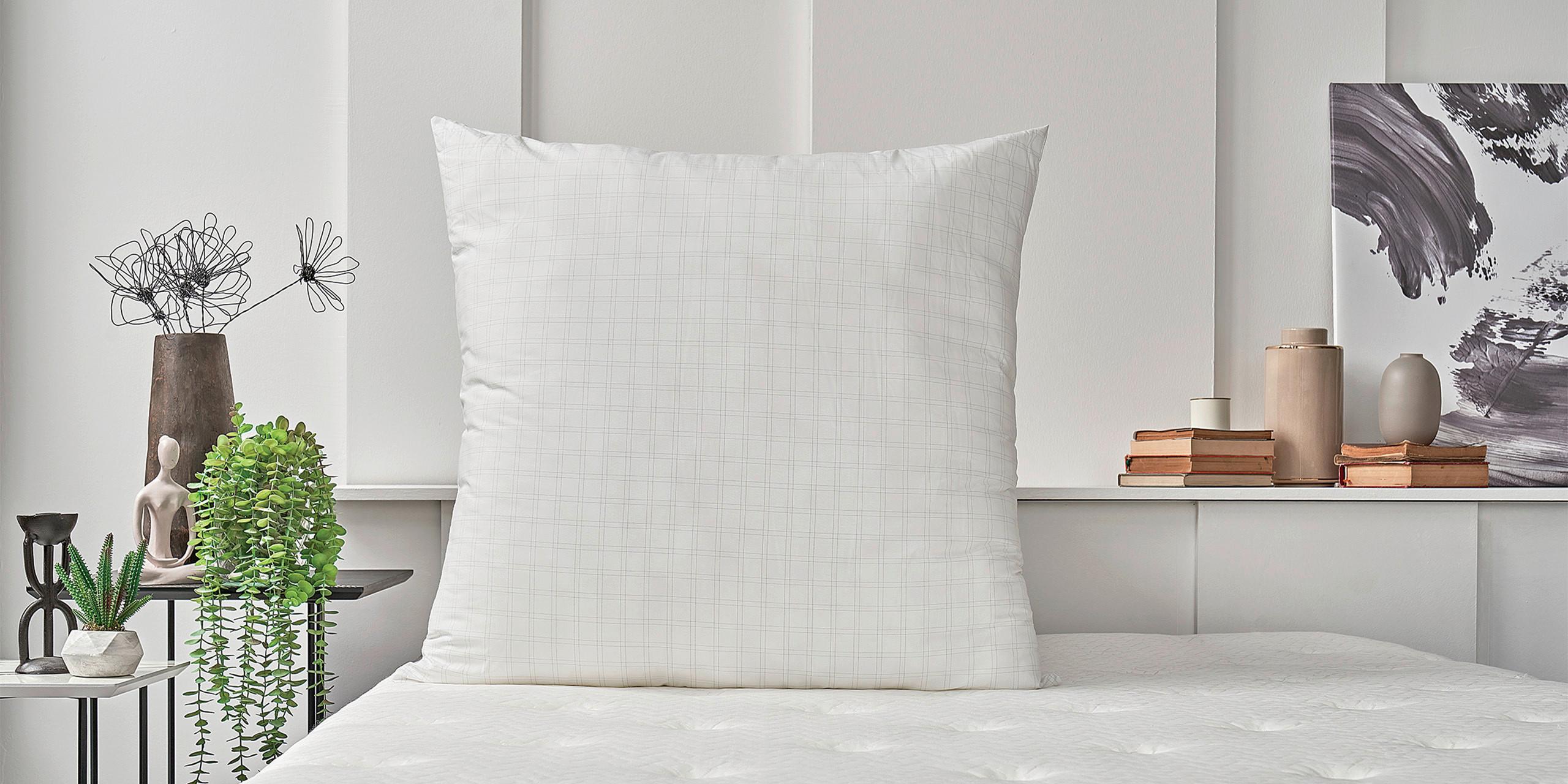 Kopfkissen Anti-Stress ca. 80x80x20 cm Weiß - Weiß, Basics, Textil (80/80/20cm) - Yatas