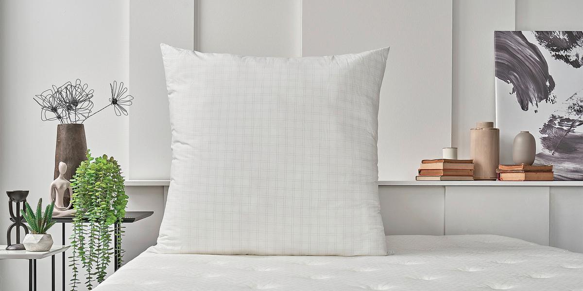 Kopfkissen Anti-Stress ca. 80x80x20 cm Weiß - Weiß, Basics, Textil (80/80/20cm) - Yatas