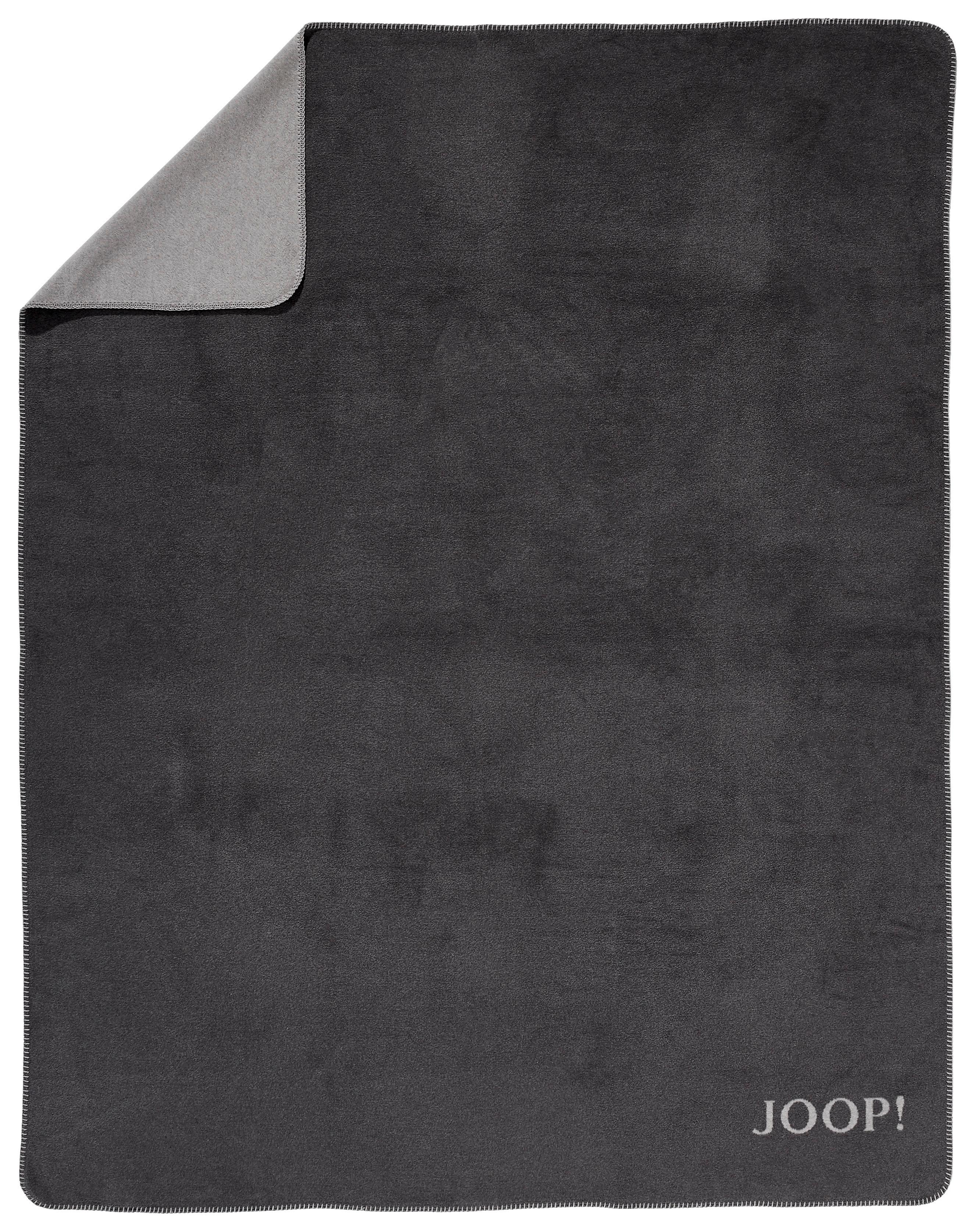 KOC DOMOWY JOOP! UNI DOUBLEFACE - antracytowy/szary, Basics, tkanina (150/200cm) - Joop!