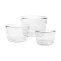 Tálszett Fusion - átlátszó, Modern, Üveg - Premium Living