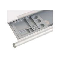 PODZIAŁKA DO SZUFLADY MARCO 2 - kolor srebrny, Basics, tworzywo sztuczne (40/3,7/37,7cm) - Paidi