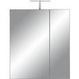 Spiegelschrank in Braun - Dunkelbraun, KONVENTIONELL, Glas/Holzwerkstoff (65/75/22cm) - PREMIUM LIVING