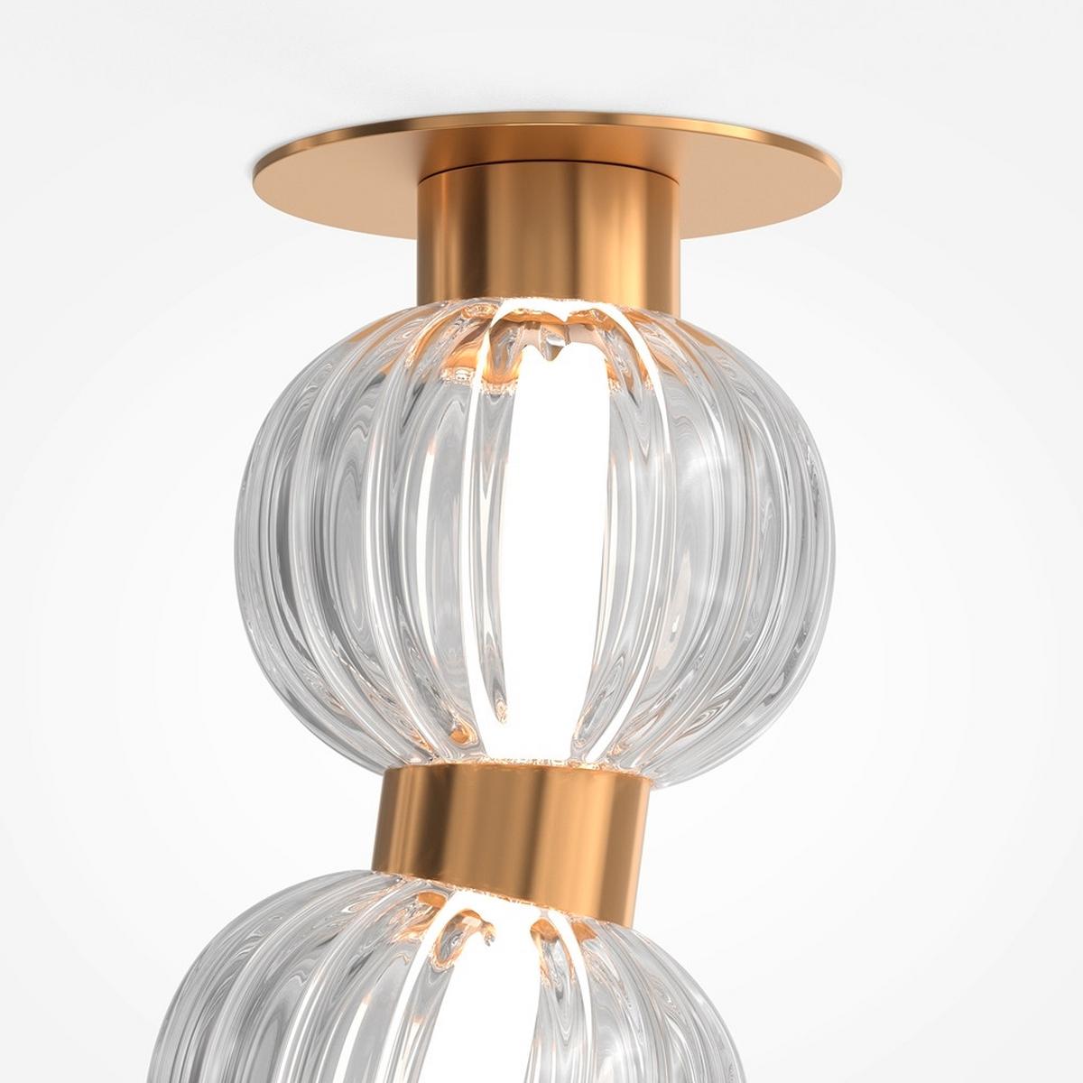 Deckenleuchte Amulet Goldfarben max. 36 Watt - Goldfarben, Modern, Metall (150/9/63,6cm) - MAYTONI