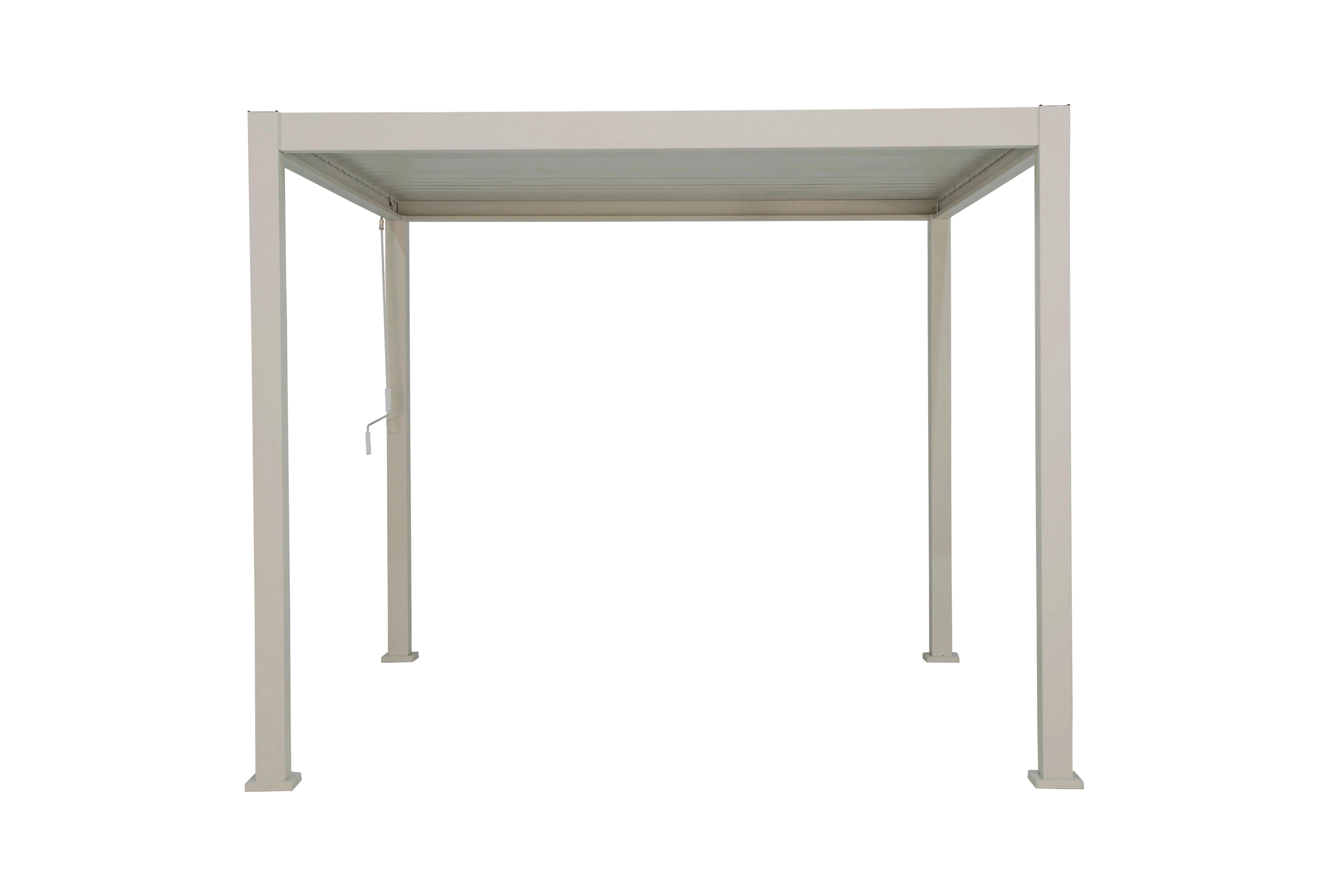 Pergola Deluxe ca. 300x250x300 cm Grau - Grau, LIFESTYLE, Metall (300/250/300cm) - Gardenson