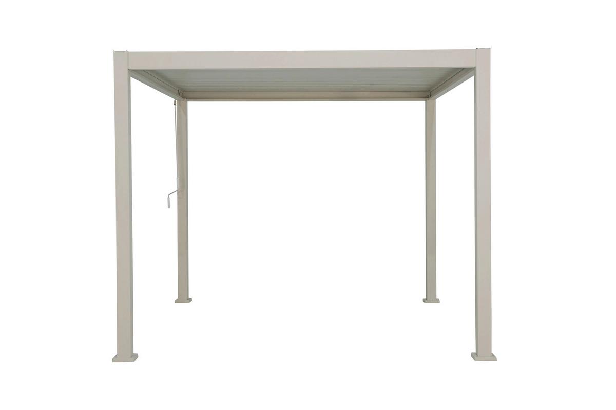 Pergola Deluxe ca. 300x250x300 cm Grau - Grau, LIFESTYLE, Metall (300/250/300cm) - Gardenson