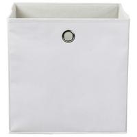 Faltbox Fibi In Weiss - Weiss, Konventionell, Karton/Textil (30/30/30cm) - Based