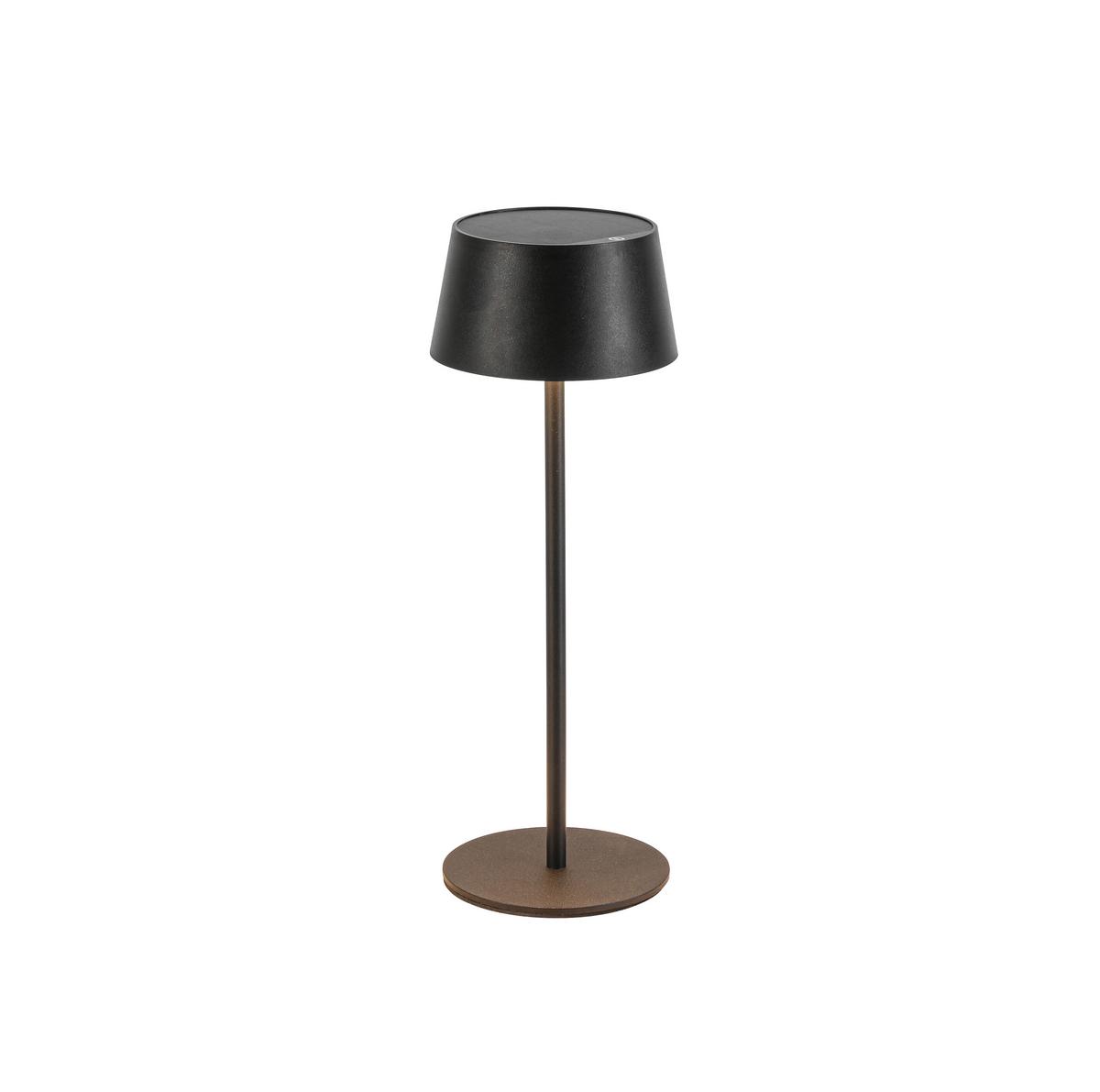 Namizna Svetilka Za Polnjenje Litzi - črna, Moderno, kovina/umetna masa (11,6/31,3cm) - Modern Living