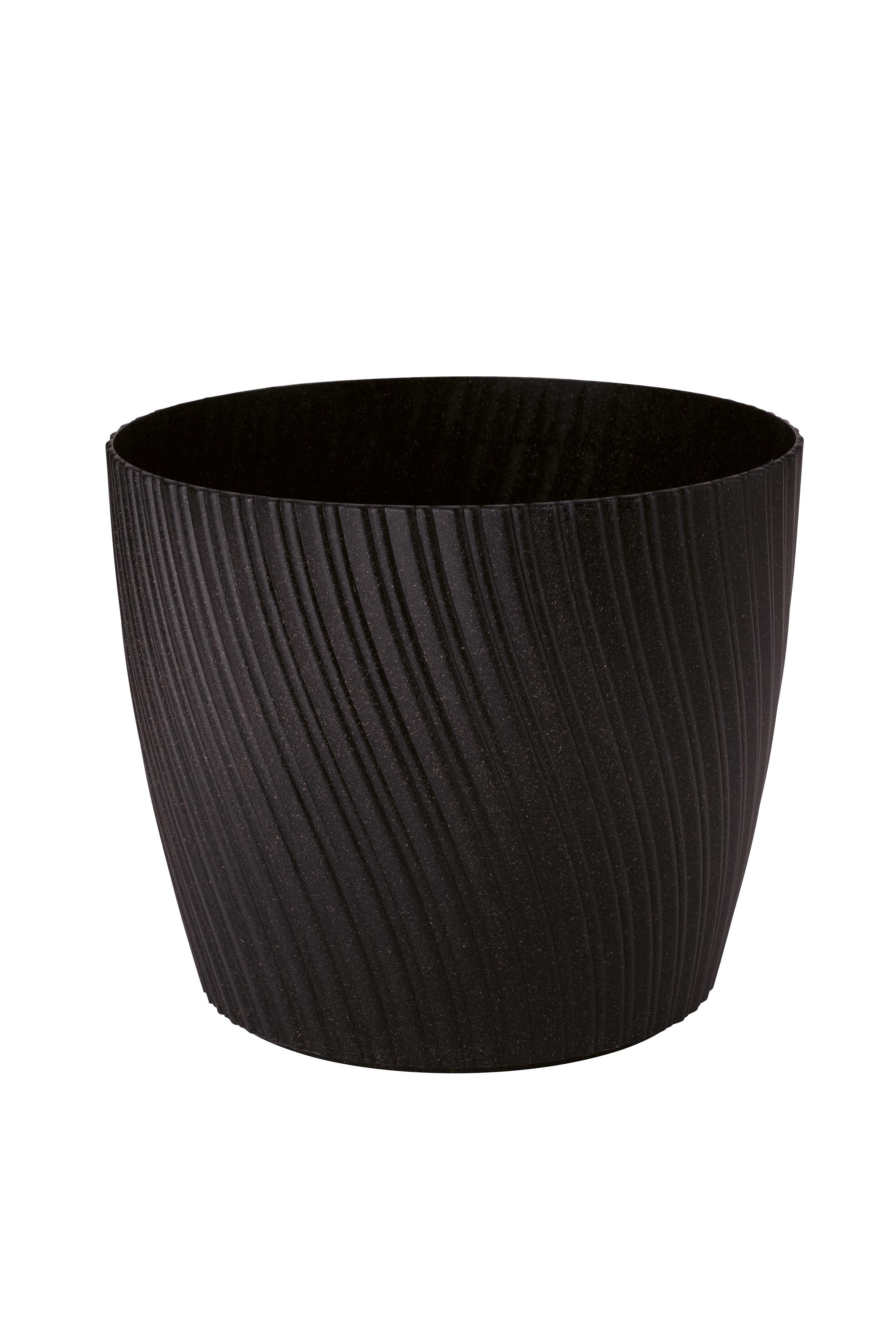 Kaspó Mira Eco - fekete, Konventionell, műanyag (12,8/10,7cm) - Mömax