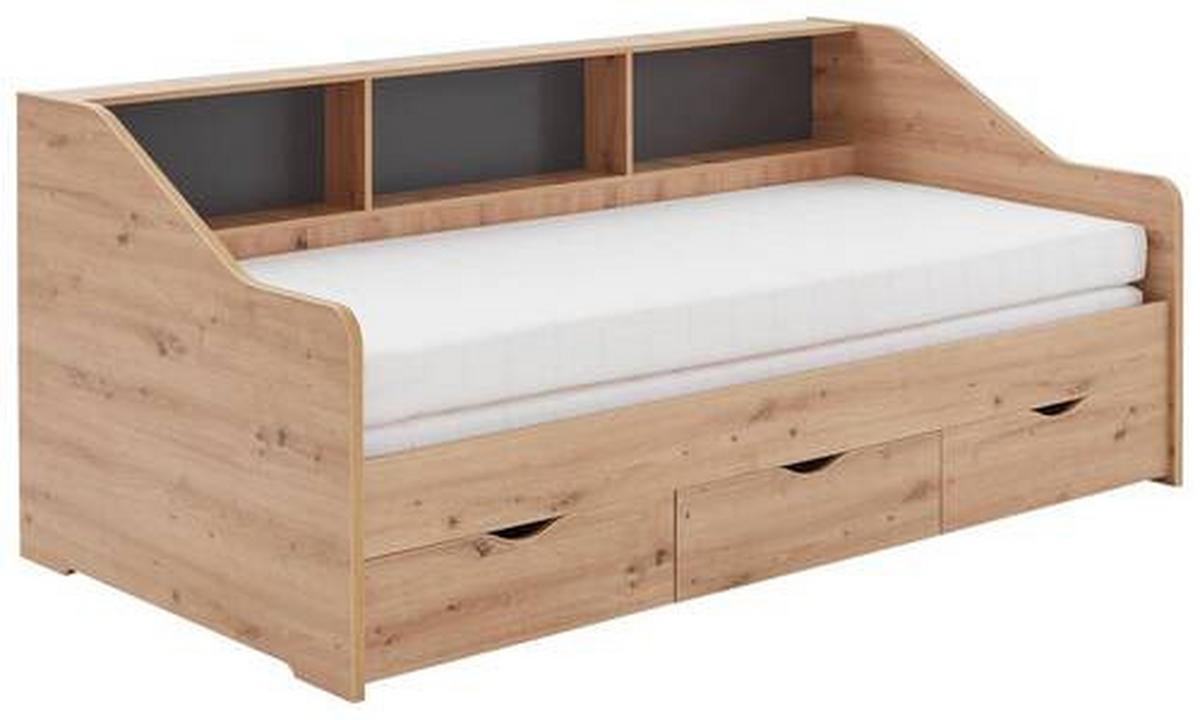 ŁÓŻKO WYSUWANE STAR -EXKLUSIV- -TOP- - kolor bukowy/dąb artisan, Konventionell, materiał drewnopochodny/drewno (90-180/200cm) - Mömax