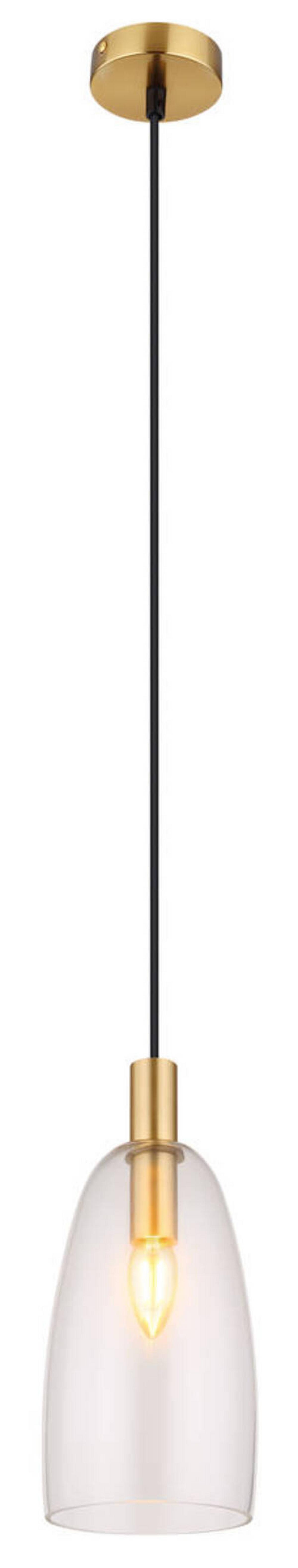 Svjetiljka Viseća 15789h2m - boje mjeda, Konvencionalno, staklo/metal (14/120cm) - Globo