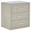 Noćni Ormarić Kleopatra - boje kroma/taupe, Konvencionalno, drvni materijal/metal (56/60/41cm) - Modern Living