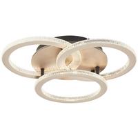 LED-Deckenleuchte Zupä Champagnerfarben max. 40 Watt - Champagner, MODERN, Kunststoff/Metall (45/45/9cm)