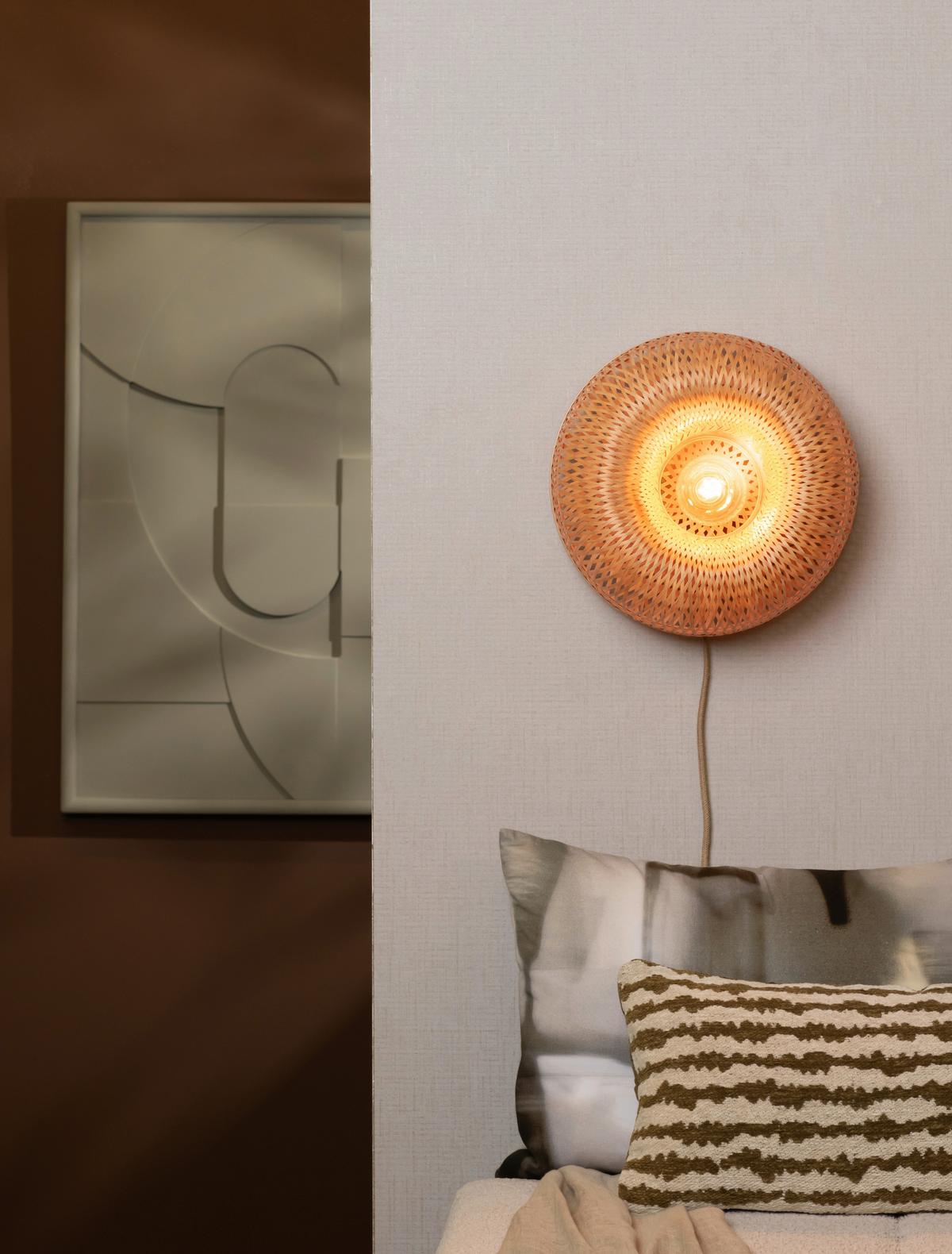 Stenska Svetilka Barbados, Bambus - naravne barve, Basics, naravni materiali (35/15cm) - Good & Mojo