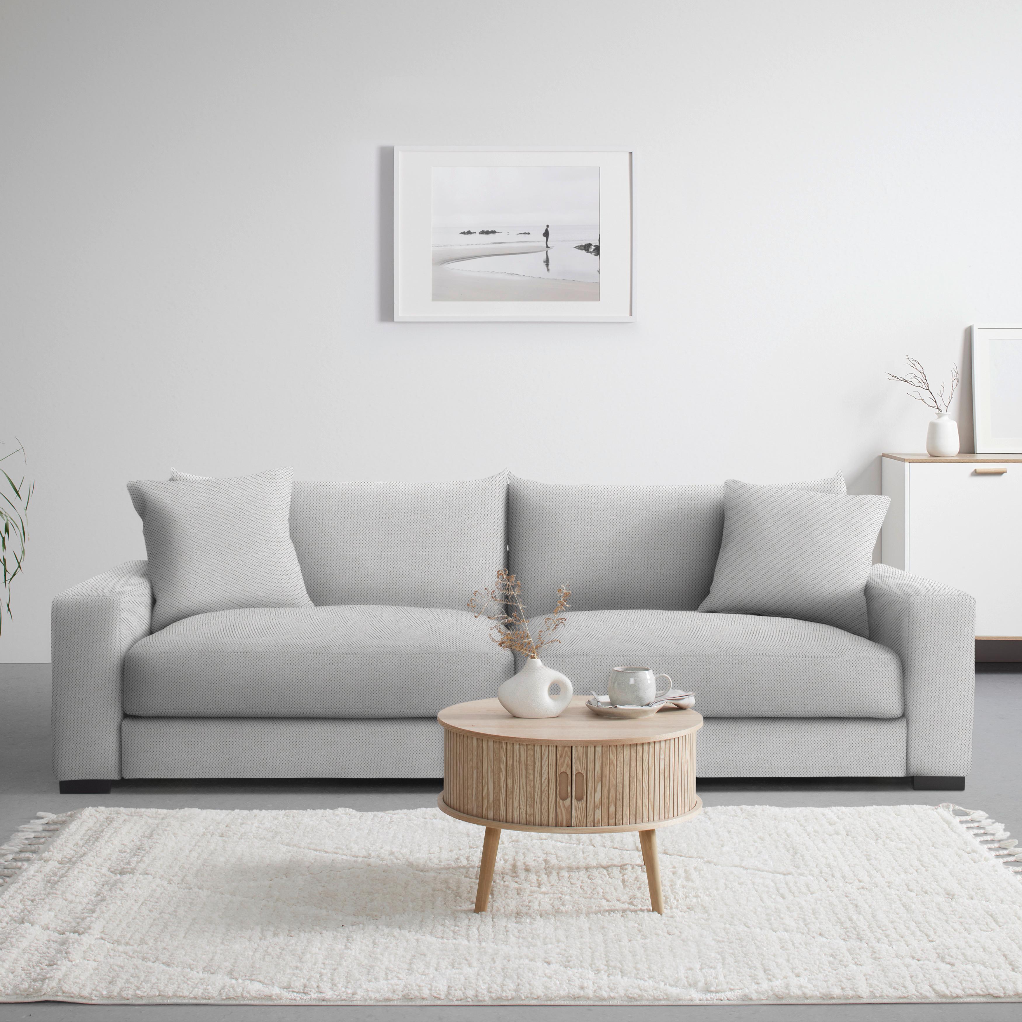 Megasofa Pedro Greige - Greige, MODERN, Holz/Holzwerkstoff (261/83/124cm) - Mömax