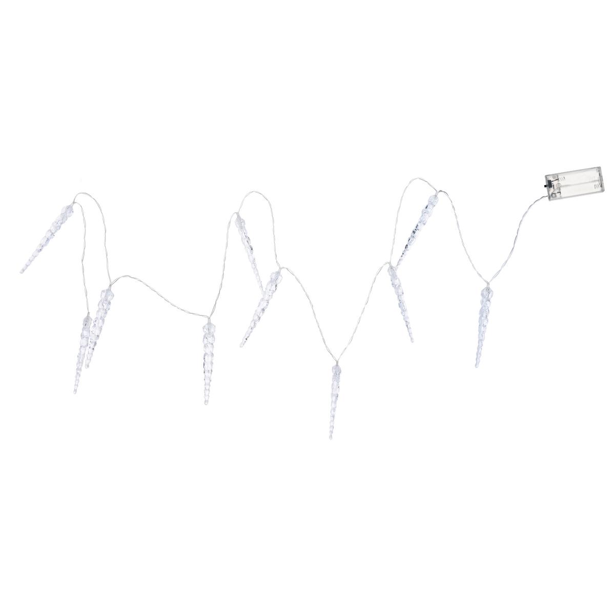 Lichterkette Ice Transparent - Transparent, KONVENTIONELL, Kunststoff/Metall (150cm) - Mömax
