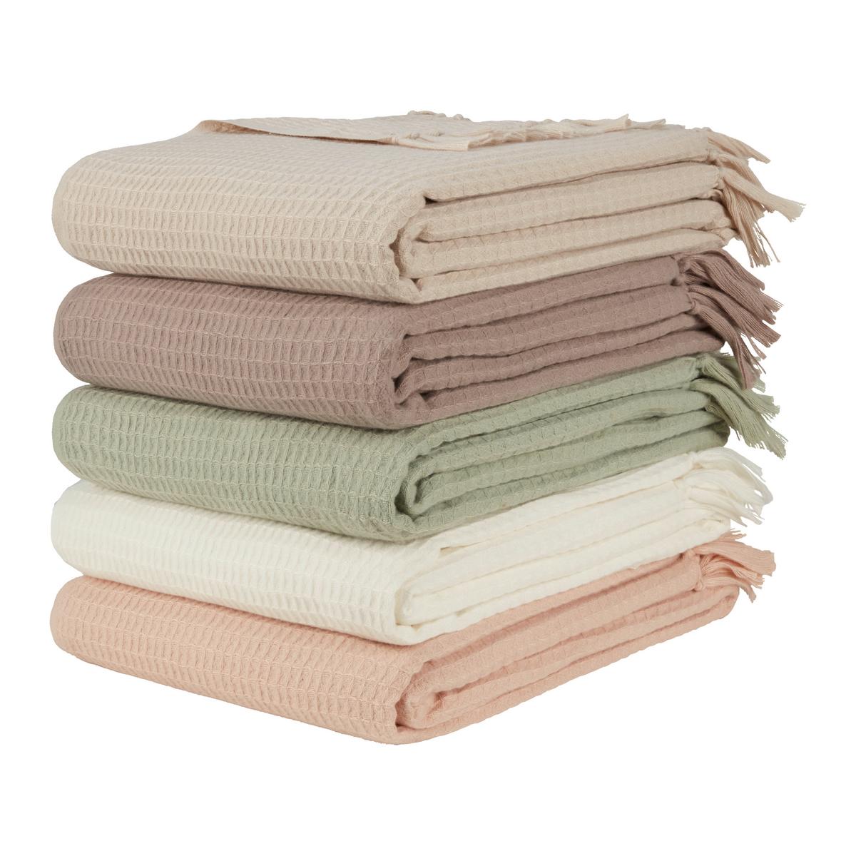 Decke Susa in Creme ca. 140x180cm - Creme, MODERN, Textil (140/180cm) - Modern Living
