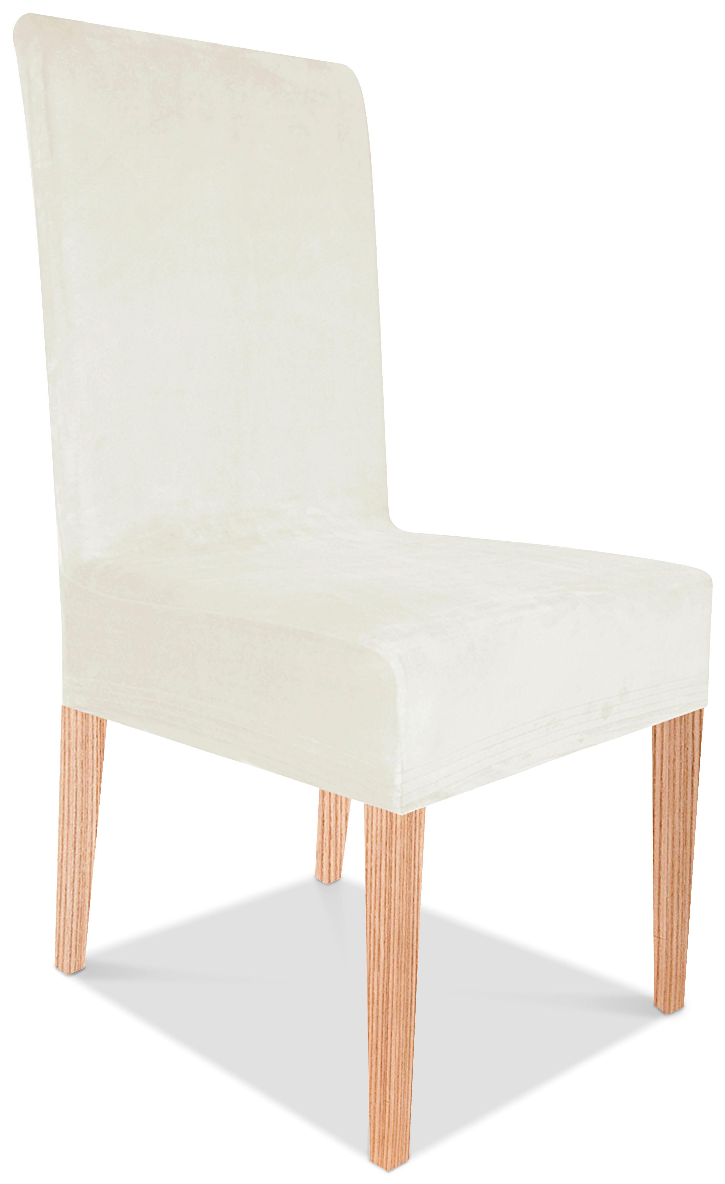 Husă pentru scaun Henry - alb, Romantik / Landhaus, textil (40/65/45cm) - Modern Living