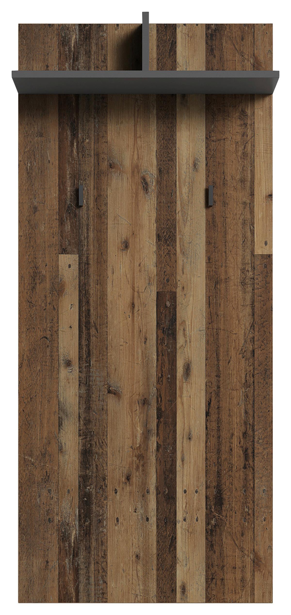 Garderobenschrank Ben Alteiche/Anthrazit - Alteiche/Anthrazit, MODERN, Holzwerkstoff (60/136/27cm) - MID.YOU
