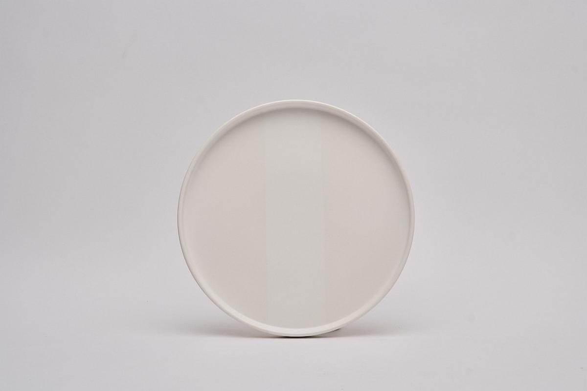 SERWIS OBIADOWO-ŚNIADANIOWY KYOTO STRISCIA - biały, Trend, ceramika - Novel