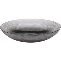 Bol decorativ Black - străveziu/negru, sticlă (30/6,5cm)